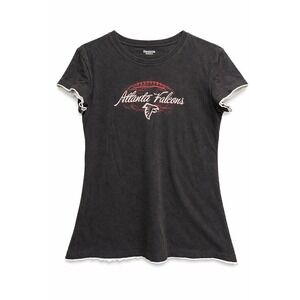 Vintage Y2K Reebok Atlanta Falcons Womans Black Shirt NFL FOOTBALL GUC SS